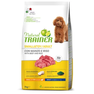 Trainer Natural Dog Adult Mini z wołowiną i ryżem - 7 kg - Sucha karma dla psów Trainer Natural Dog Adult Mini z wołowiną i ryżem - 7 kg - Sucha karma dla psów - miniaturka - grafika 1
