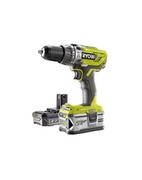 Wiertarki - RYOBI Cordless Hammer R18PD3-242S 18 Volt green black 1x Li-ion battery 2,0Ah 1x Li-ion battery 4,0Ah - miniaturka - grafika 1