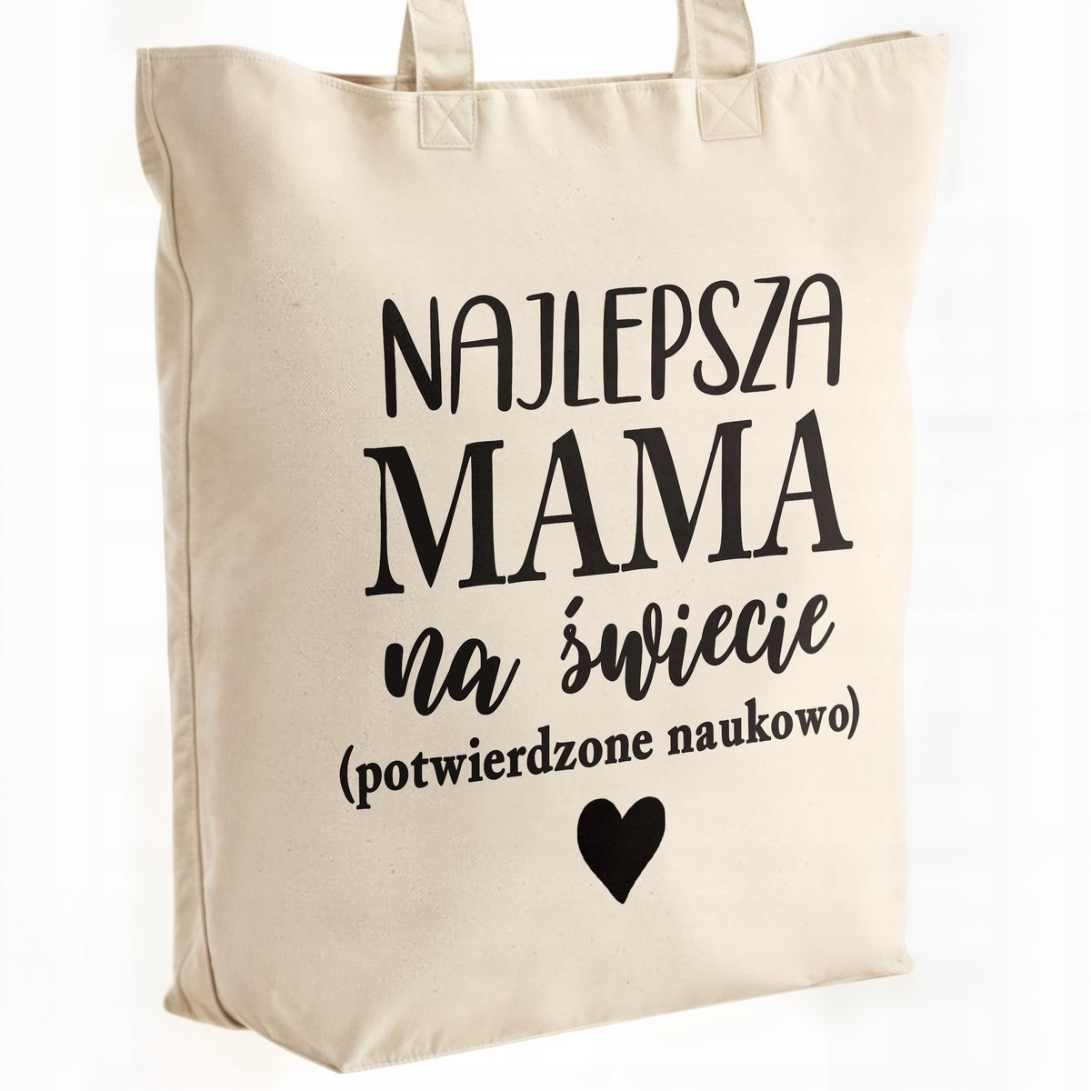 Torba bawełniana premium na zakupy Dzień Matki Prezent Najlepsza Mama