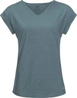 Koszulki i topy damskie - Jack Wolfskin Damska Koszulka Coral Coast T W, Szary (Teal Grey), M - miniaturka - grafika 1