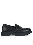 Półbuty męskie - Geox Loafersy U36FRB 00043 C9999 Czarny - miniaturka - grafika 1