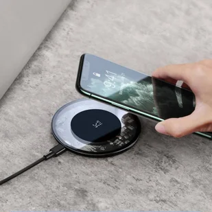 Baseus szybka bezprzewodowa ładowarka Qi 15 W + kabel USB Typ C biały (WXJK-B02) - Ładowarki do telefonów - miniaturka - grafika 11