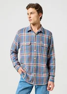 Koszule męskie - Męska koszula Wrangler 2 PKT SHIRT L - miniaturka - grafika 1