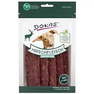 Dokas, suszone mięso z jelenia - 60 g - Przysmaki dla psów - miniaturka - grafika 1