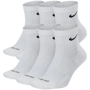 Nike skarpety do kostki białe Everyday Cushioned 6pack SX6899-100 M - Skarpetki męskie - miniaturka - grafika 1