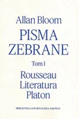 Filozofia i socjologia - Pisma zebrane T.1 Rousseau - Literatura - Platon - Allan Bloom - miniaturka - grafika 1