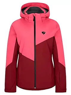 Kurtki damskie - Ziener Pelda damska kurtka narciarska/snowboardowa, oddychająca, wodoszczelna czerwony czerwony (wine red) 44 216111 - grafika 1