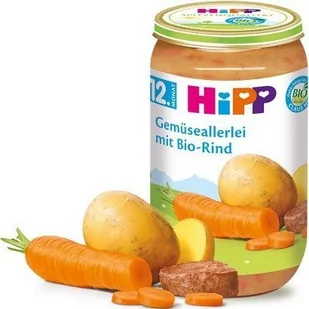 HiPP, Bio, warzywa z wołowinką, 250 g - Dania dla dzieci - miniaturka - grafika 1