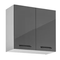 Szafki kuchenne - Szafka kuchenna wisząca Frida 80 cm kolor grafitowy połysk - miniaturka - grafika 1