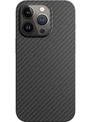 Etui i futerały do telefonów - Black Rock - Etui z włókna węglowego, ultra cienkie, pasuje do Apple iPhone 14 Pro | aramidowe etui na telefon komórkowy, Fiber Cover, bezprzewodowe ładowanie, Premium (czarne) - miniaturka - grafika 1