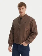 Kurtki męskie - Calvin Klein Jeans Kurtka bomber LV04RC526G Brązowy Regular Fit - miniaturka - grafika 1