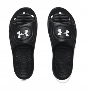 Klapki Męskie Under Armour Plaża Basen Czarne 41 - Klapki i japonki męskie - miniaturka - grafika 1