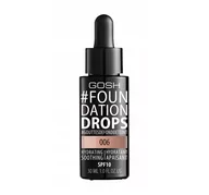 Podkłady do twarzy - Gosh Foundation Drops Podkład do twarzy 006 Tawny, 30ml - miniaturka - grafika 1
