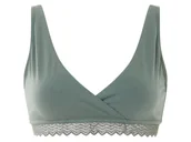 Bielizna ciążowa - esmara® Biustonosz do karmienia z bawełną organiczną (Zielony, L(44/46)) - miniaturka - grafika 1