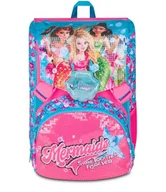 Plecaki - Seven Mermaid Magic dwukomorowy plecak wysuwany, błękitny, pojemność maxi, wstępnie uformowane oparcie, dziewczęcy, szkoła podstawowa, Jasnoniebieski, Taglia unica, Casual - miniaturka - grafika 1