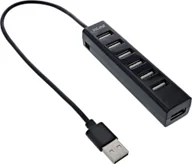 Huby USB - HUB USB InLine InLine® USB 2.0 7-Port Hub, Type-A male to 7x Type-A female, black 33293D - miniaturka - grafika 1