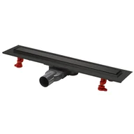 Odpływy liniowe - Odpływ liniowy VENISIO SLIM 500 mm czarny WIRQUIN - miniaturka - grafika 1