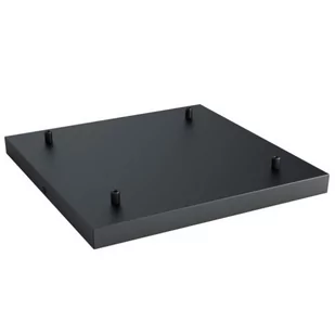 Kwadratowa metalowa osłonka sufitowa 40x40cm lakierowana w kolorze czarnym strukturalnym - na cztery przewody Kolorowe Kable - Akcesoria do oświetlenia - miniaturka - grafika 1