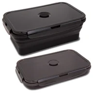 Przybory szkolne - Śniadaniówka składana Coolpack Silicon RPET Black Z24641 - miniaturka - grafika 1