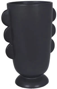 Ewax, Wazon ceramiczny 211414-28, czarny matowy, 15x15x28 cm - Wazony i flakony - miniaturka - grafika 1