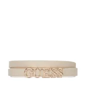 Paski - Pasek Damski Guess BW9338 P6215 Beżowy jasny - miniaturka - grafika 1
