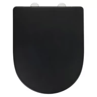 Deski sedesowe - Czarna deska sedesowa z automatycznym zamykaniem 35,5 x 44 cm O.novo – Wenko - miniaturka - grafika 1