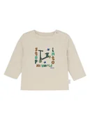 Kaftaniki dla niemowląt - Noppies Koszulka w kolorze beżowym - miniaturka - grafika 1