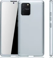 Etui i futerały do telefonów - Etui na telefon komórkowy Pokrowiec ochronny na Samsung Galaxy S10 Lite Pełna obudowa Ochrona wyświetlacza 360 Srebrny - miniaturka - grafika 1