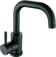 Baterie umywalkowe - DELVANT SENTO BATERIA STOJĄCA ŁAZIENKOWA STAL CZARNA KWADRATOWA - miniaturka - grafika 1