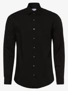 Koszule męskie - Calvin Klein - Koszula męska  Two Ply, czarny - miniaturka - grafika 1
