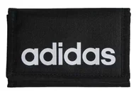 Portfele - Portfel ADIDAS Linear Wallet czarny Sportswear - miniaturka - grafika 1