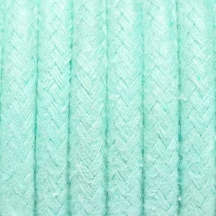 Miętowy kabel w oplocie bawełnianym B07 miętowy marmur dwużyłowy 2x0.75 Kolorowe Kable - Przewody elektryczne - miniaturka - grafika 1