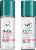 Dezodoranty i antyperspiranty unisex - RoC Dezodorant w kulce Keops Sensitive 2x30ml - miniaturka - grafika 1