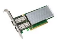 Serwery - Intel Karta sieciowa 2-port 100GbE QSFP28 E810 PCI-E 4.0 LP Bulk E810CQDA2BLK - miniaturka - grafika 1