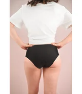 Bielizna lecznicza - Claripharm, Majtki menstruacyjne ClariUnderwear, bawełna organiczna, czarne, rozmiar XXL - miniaturka - grafika 1