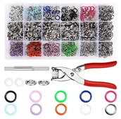 Prace ręczne dla dzieci - NAPOWNICA DO NAP +200 ZATRZASKÓW ZESTAW KALETNICZY OCZKA ZAPINKI - miniaturka - grafika 1