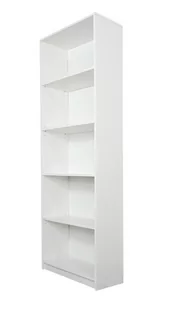 Regał na książki SARA MEBLE Ewa, biały, 182x60x30 cm - Regały - miniaturka - grafika 1
