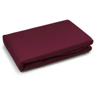 Prześcieradła - Łóżkoholicy Prześcieradło Z Gumką Bolzano Bordo 90x200 1216100 - miniaturka - grafika 1