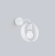 Lampy ścienne - Niecodzienny biały kinkiet z odsłoniętą żarówką SL.1134 z serii TITRAN - miniaturka - grafika 1