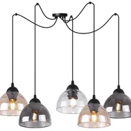 Lampy sufitowe - Lampa sufitowa wisząca Venice pająk classic 5xE27 klosz półokrągły różnokolorowy Light Home LH - miniaturka - grafika 1