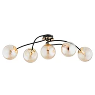 Lampy sufitowe - Złoto-czarna lampa sufitowa z kloszami AL 63243 z serii GILIAN - miniaturka - grafika 1