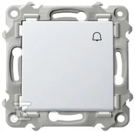 Klawisze i ramki - Łącznik zwierny "dzwonek" - BIAŁY, SZAFIR - miniaturka - grafika 1