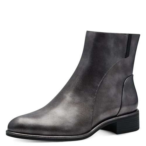 Marco Tozzi by Guido Maria Kretschmer damskie botki Zip+Slip 2-85301-43 modne kozaki, Pewter, rozmiar 36 EU, Pewter, 36 EU