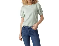 Koszulki i topy damskie - VERO MODA Damska koszulka VMKERRY 2/4 O-Neck TOP VMA JRS NOOS, Silt Green, M, Silt Green, M - miniaturka - grafika 1