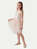 Sukienki i spódniczki dla dziewczynek - Guess Sukienka elegancka J6RK23 KD580 Złoty Regular Fit - miniaturka - grafika 1