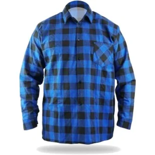 Dedra Koszula flanelowa niebieska w kratę BH51F2-XXXL BH51F2-XXXL - Odzież robocza - miniaturka - grafika 1