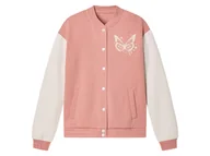 Kurtki i płaszcze dla dziewczynek - pepperts!® Kurtka typu college dziewczęca (różowy/biały, 158/164) - miniaturka - grafika 1