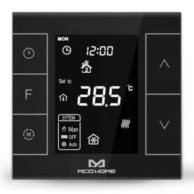 Termostat Fibaro MCOHome pro vodní topení a kotle V2, Z-Wave Plus (MCO-MH7H-WHB) Czarny - Systemy inteligentnych domów - miniaturka - grafika 1