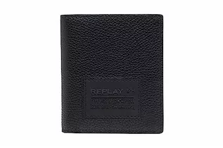 Portfele - REPLAY Męski portfel FM5266, 098 czarny, dł. 9 x wys. 10,5 cm, 098 BLACK, L 9 X H 10,5 CM - grafika 1