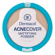 Róże do policzków - Dermacol Acnecover Mattifying Powder puder matujący w kompakcie 03 Sand 11g - miniaturka - grafika 1